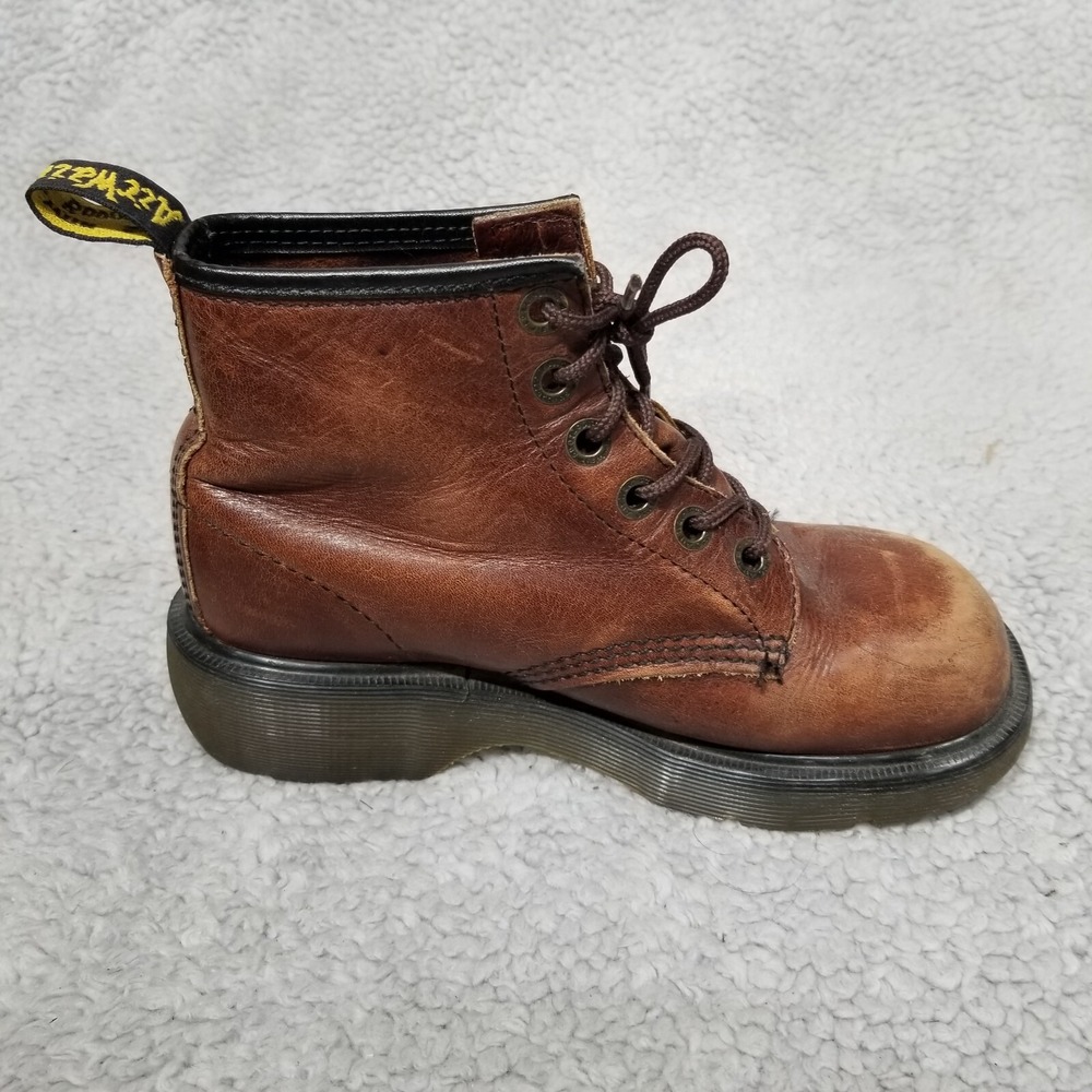 Vintage Dr Martens 8433 Club Sole Made in England 6 Hole Brown Boots Size 4 - Picture 13 of 16